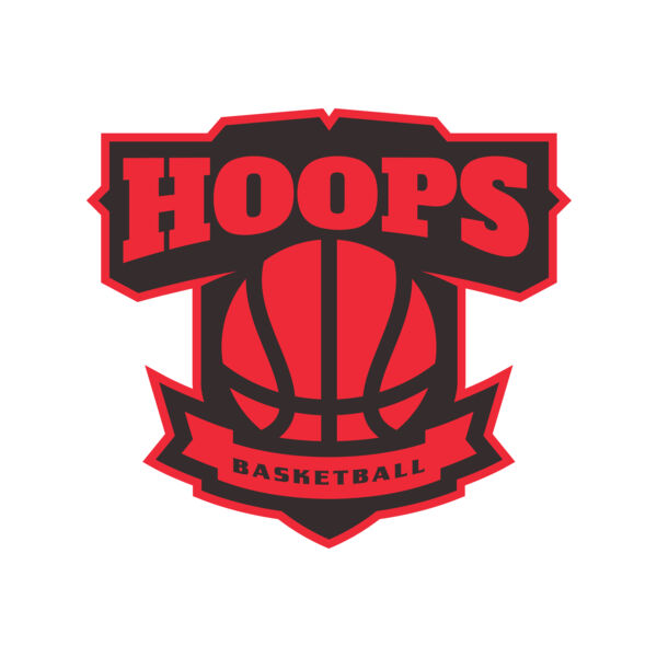 Hoops Basketball logo template  Vignette