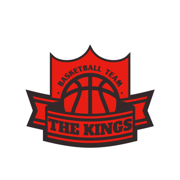 The Kings Basketball team Logo Template Vignette