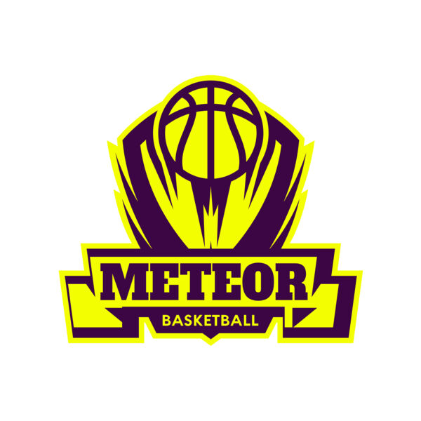 Meteor Basketball Logo Template Vignette