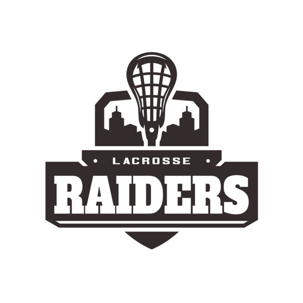 Raiders Lacrosse Logo Template Vignette