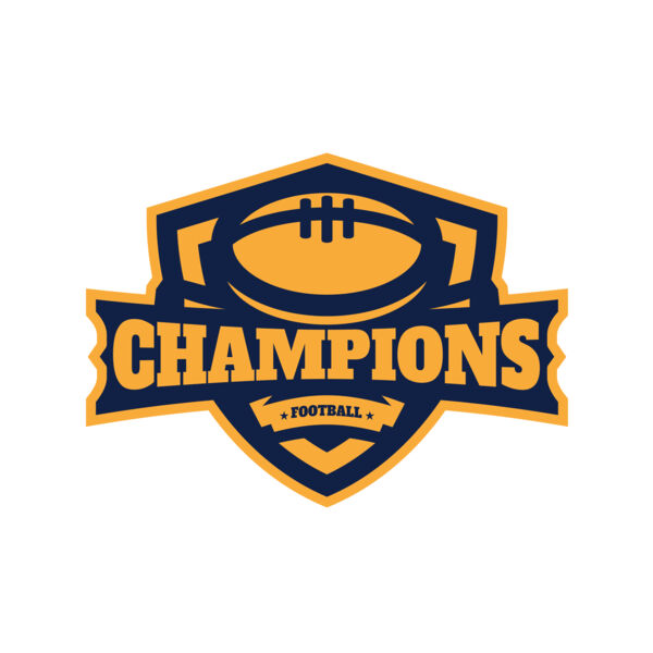Champions Football logo template Vignette
