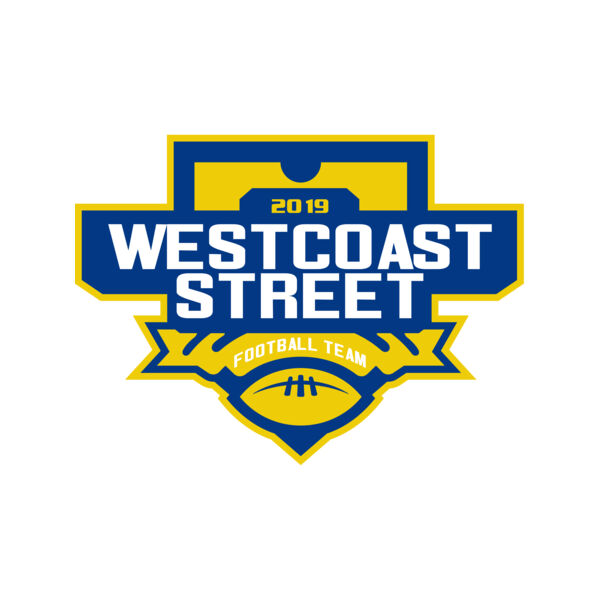 West Coast Street Football League logo template Vignette