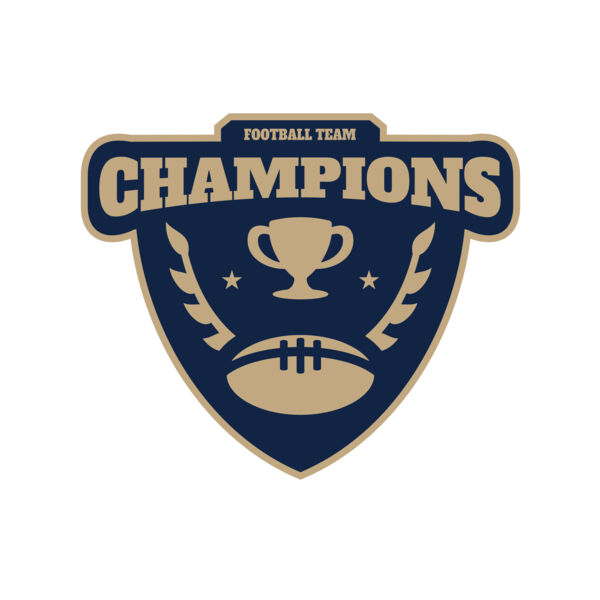 Champions Football Team logo template Vignette