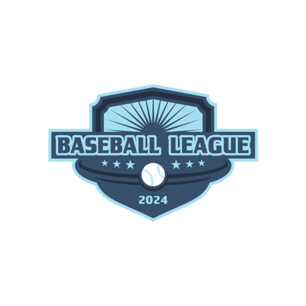 Baseball League Logo 01 Vignette