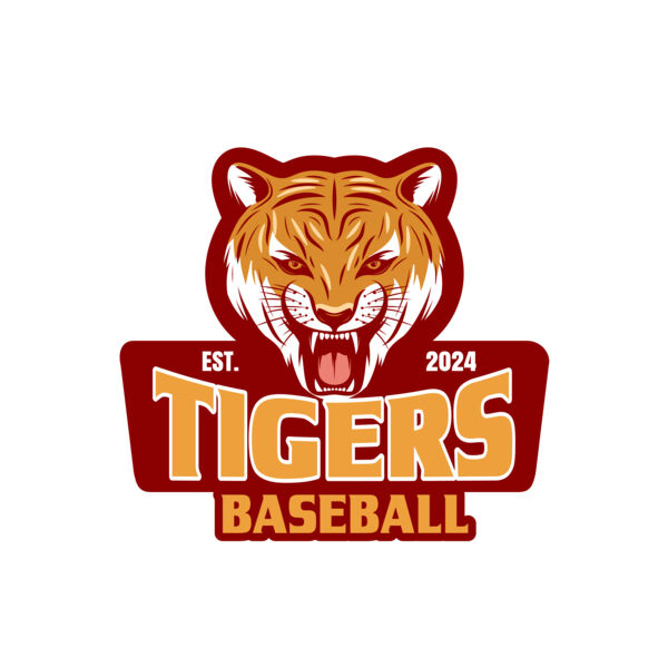 Baseball Tigers Logo 01 Vignette