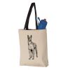 11L Canvas Tote with Contrast-Color Handles Vignette