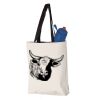 11L Canvas Tote with Contrast-Color Handles Vignette