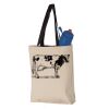11L Canvas Tote with Contrast-Color Handles Vignette