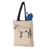 11L Canvas Tote with Contrast-Color Handles Vignette