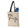11L Canvas Tote with Contrast-Color Handles Vignette