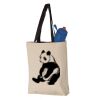 11L Canvas Tote with Contrast-Color Handles Vignette