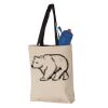 11L Canvas Tote with Contrast-Color Handles Vignette