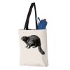 11L Canvas Tote with Contrast-Color Handles Vignette