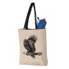 11L Canvas Tote with Contrast-Color Handles Vignette
