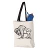 11L Canvas Tote with Contrast-Color Handles Vignette