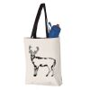 11L Canvas Tote with Contrast-Color Handles Vignette