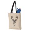 11L Canvas Tote with Contrast-Color Handles Vignette