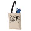 11L Canvas Tote with Contrast-Color Handles Vignette