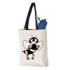 11L Canvas Tote with Contrast-Color Handles Vignette