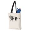 11L Canvas Tote with Contrast-Color Handles Vignette
