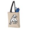 11L Canvas Tote with Contrast-Color Handles Vignette
