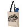 11L Canvas Tote with Contrast-Color Handles Vignette