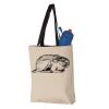 11L Canvas Tote with Contrast-Color Handles Vignette