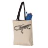 11L Canvas Tote with Contrast-Color Handles Vignette