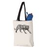 11L Canvas Tote with Contrast-Color Handles Vignette