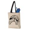 11L Canvas Tote with Contrast-Color Handles Vignette