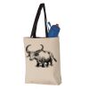 11L Canvas Tote with Contrast-Color Handles Vignette