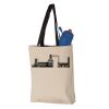 11L Canvas Tote with Contrast-Color Handles Vignette
