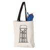 11L Canvas Tote with Contrast-Color Handles Vignette