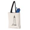11L Canvas Tote with Contrast-Color Handles Vignette