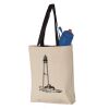 11L Canvas Tote with Contrast-Color Handles Vignette