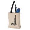 11L Canvas Tote with Contrast-Color Handles Vignette