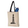 11L Canvas Tote with Contrast-Color Handles Vignette