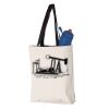 11L Canvas Tote with Contrast-Color Handles Vignette
