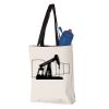 11L Canvas Tote with Contrast-Color Handles Vignette
