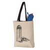 11L Canvas Tote with Contrast-Color Handles Vignette