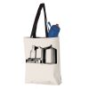 11L Canvas Tote with Contrast-Color Handles Vignette