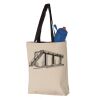 11L Canvas Tote with Contrast-Color Handles Vignette