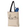 11L Canvas Tote with Contrast-Color Handles Vignette