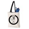 11L Canvas Tote with Contrast-Color Handles Vignette