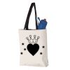 11L Canvas Tote with Contrast-Color Handles Vignette