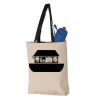 11L Canvas Tote with Contrast-Color Handles Vignette