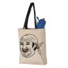 11L Canvas Tote with Contrast-Color Handles Vignette
