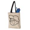 11L Canvas Tote with Contrast-Color Handles Vignette