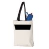 11L Canvas Tote with Contrast-Color Handles Vignette