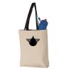11L Canvas Tote with Contrast-Color Handles Vignette